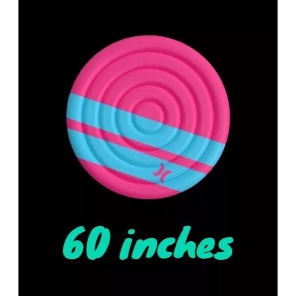 Hurley Extra-Large Mesa Inflatable Pool Float Lounger Pink/Light Blue (1311002) - Picture 3 of 4